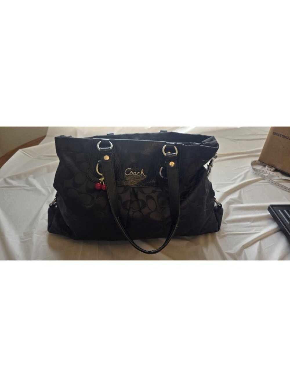 Coach Ashley Signature Sateen Carryall - Style F15510 - Picture 5 of 11